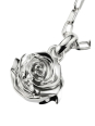 Pendentif Charm Fleur De Rose Connect Argent