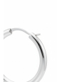 Silver Classic Hoop Earrings In Wider Shape
