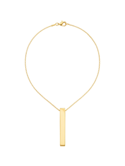 Golden Cuboid Necklace