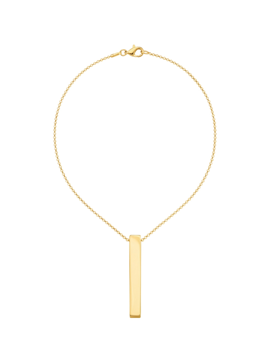 Collier Cuboïde Plaqué Or