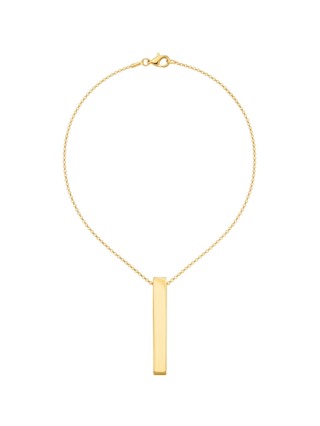 Collar Cúbico Chapado en Oro