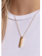 Collier Cuboïde Plaqué Or