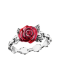 Silver Ring Roses Romance – Victorian Rose Design in Sterling Silver