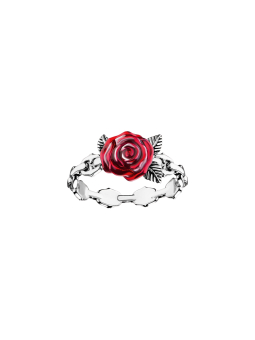 Silver Ring Roses Romance – Victorian Rose Design in Sterling Silver