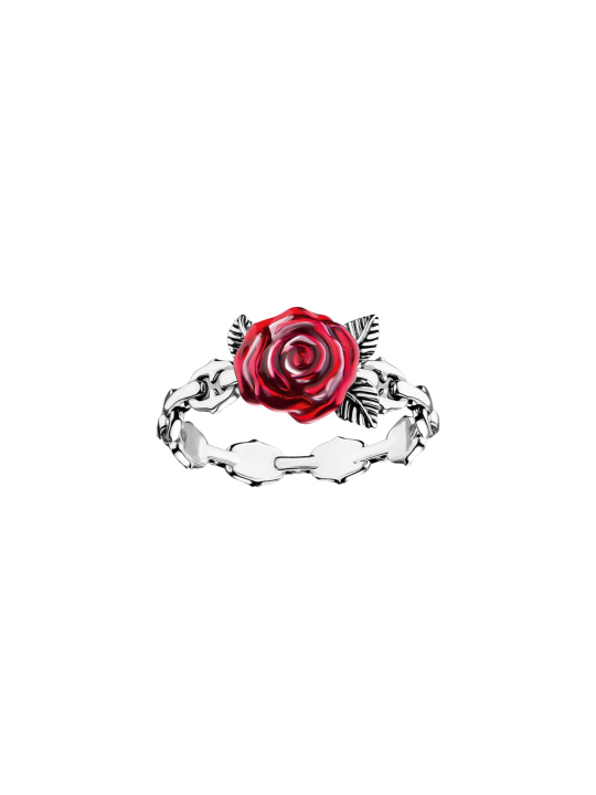 Bague Argent Roses Romance – Design de Rose Victorien en Argent Sterling