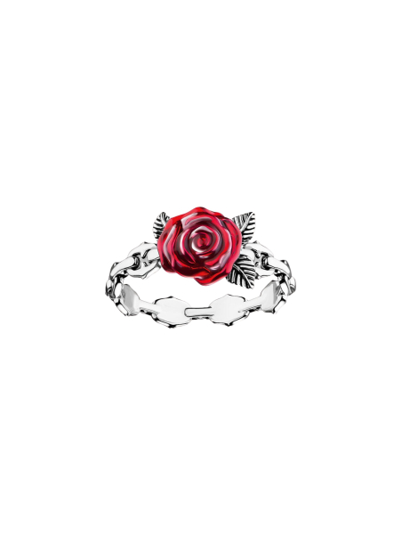 Bague Argent Roses Romance – Design de Rose Victorien en Argent Sterling