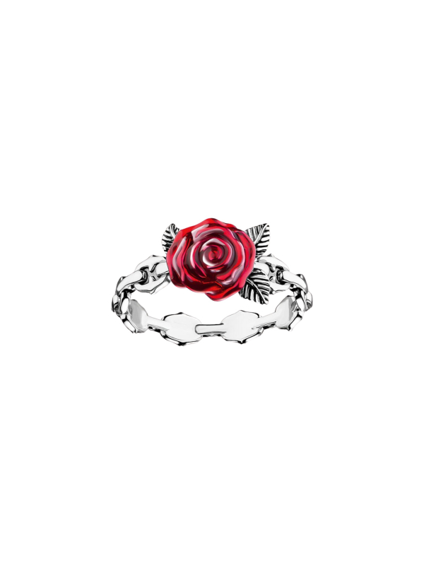 Anillo de Plata Roses Romance – Diseño de Rosa Victoriana en Plata de Ley