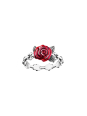 Bague Argent Roses Romance – Design de Rose Victorien en Argent Sterling