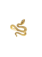 Gold-Plated Snake Ring Tempting Romance