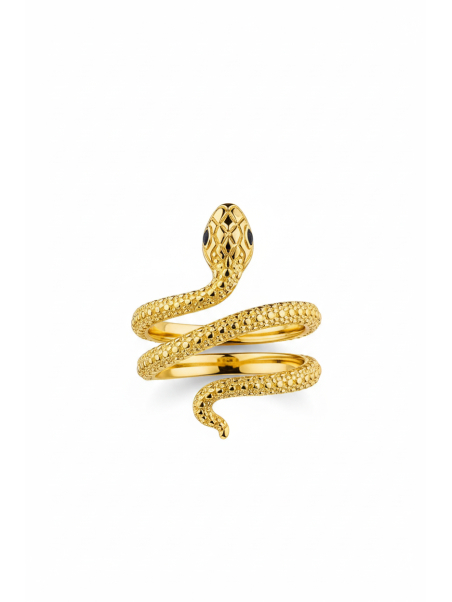 Bague Serpent Plaqué Or Tempting Romance