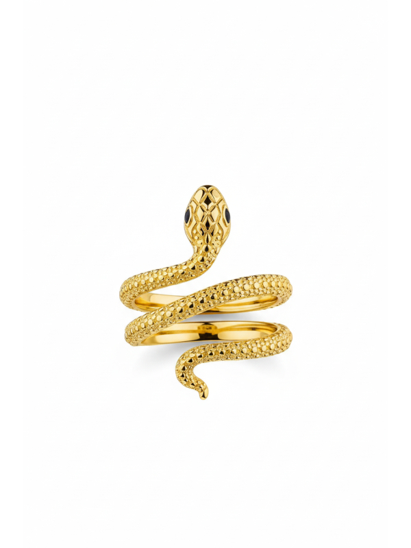 Anillo de Serpiente Baño de Oro Tempting Romance