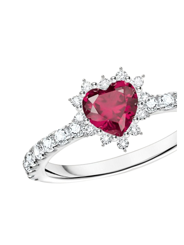 Silver Heart Ring Romance