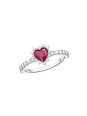 Silver Heart Ring Romance