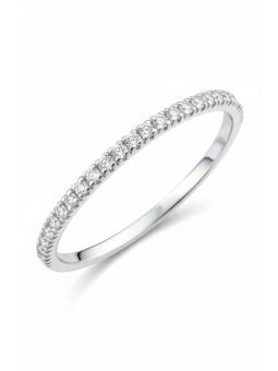 Silver Line Ring with Cubic Zirconia