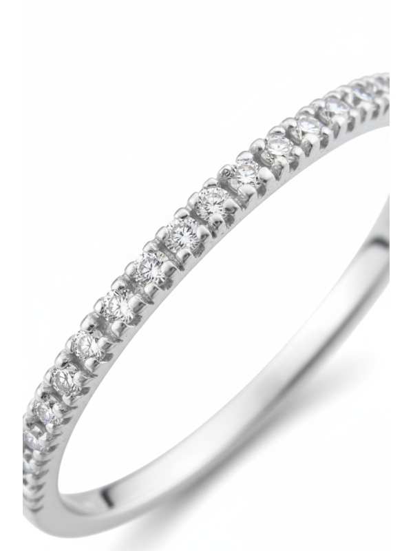 Silver Line Ring with Cubic Zirconia