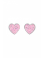 Children’s Silver Heart Ear Studs with Epoxy