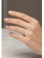 Bague Ligne en Argent avec Zircone Cubique