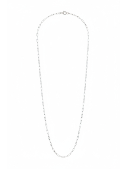 Charm-Halskette mit Paperclip-Gliedern aus Silber