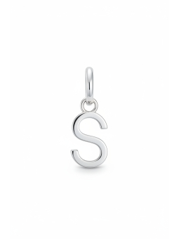 Pendentif charm lettre S Connect en argent
