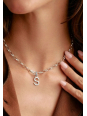 Pendentif charm lettre S Connect en argent