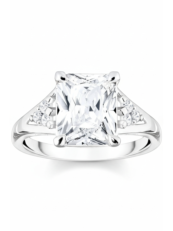 Bague Pierres blanches Argent