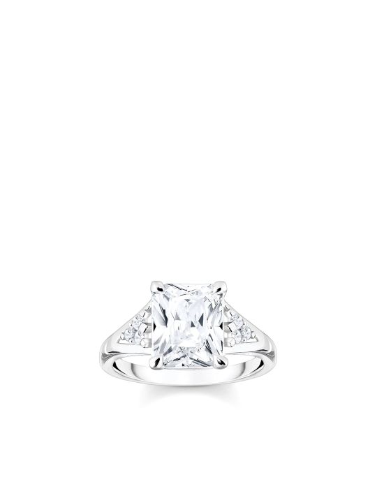 Bague Pierres blanches Argent