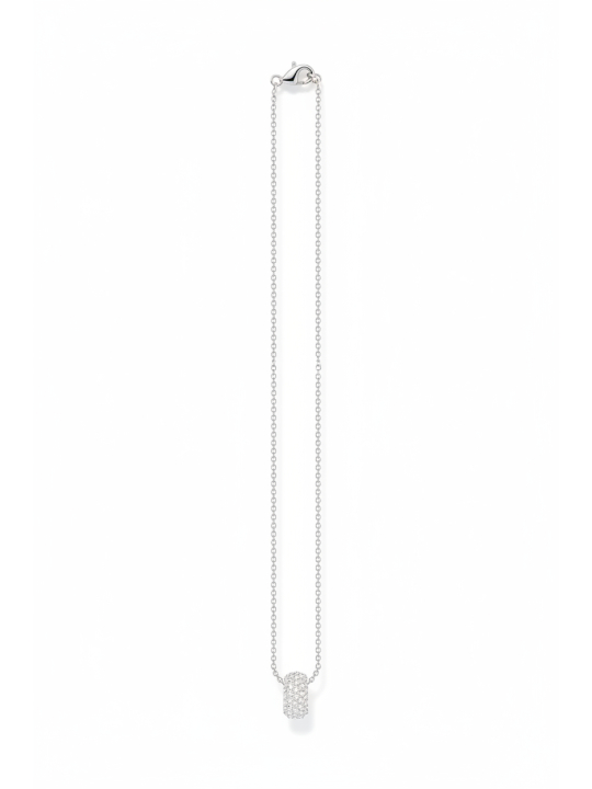 Collar Anillo Colgante Circonita Blanca