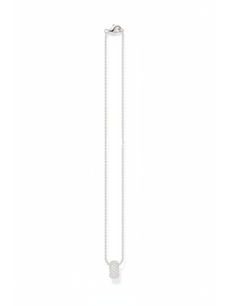 Halskette Ring Anhänger Weißer Zirkoniumdioxid