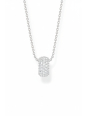 Collier Bague Pendentif Zirconia blanc