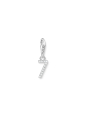 Charm Pendant Number "7" Zirconia
