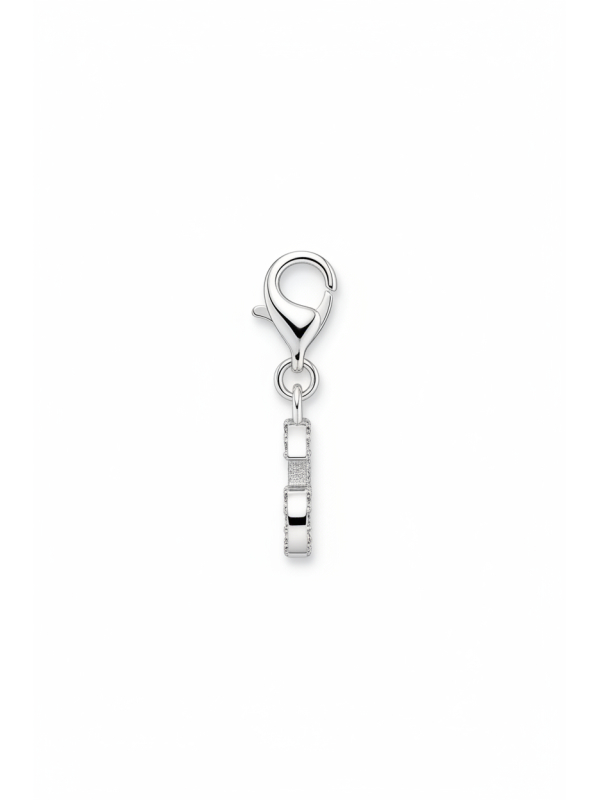 Charm Pendant Number "6" Zirconia