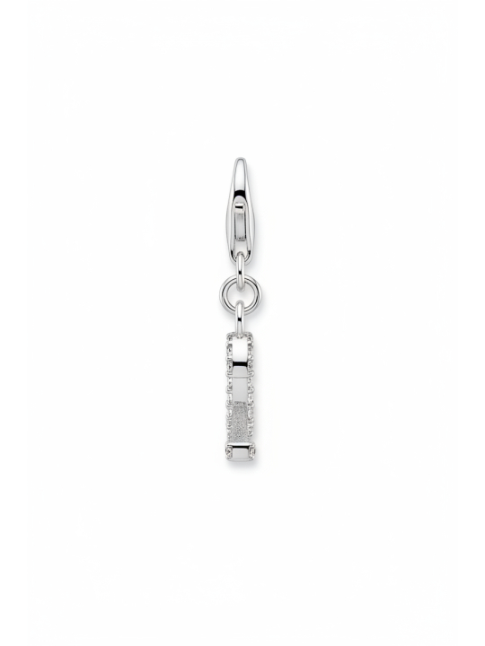Charm Pendant Number "2" Zirconia