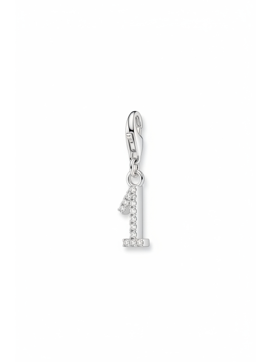 Pendentif Charm Number "1" Zirconia