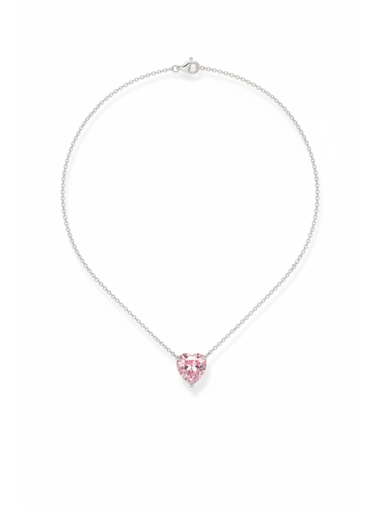 Halskette Rosa Drop Zirkonia