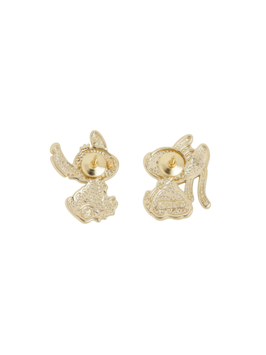Pendientes de botón desparejados de Stitch y Angel