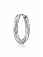 Twisted Stainless Steel Huggie Hoops