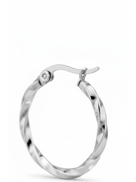 Curved Wire Stainless Steel Hoops with French Lock