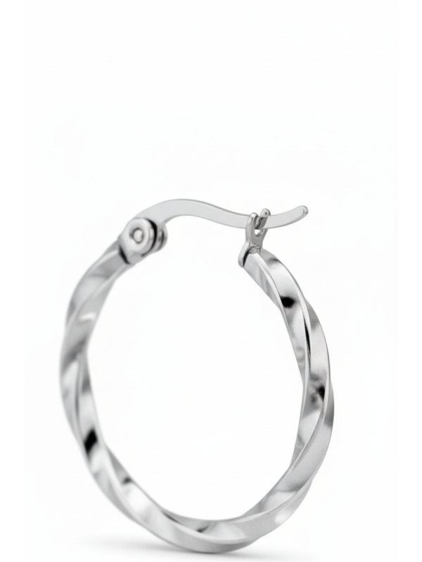 Curved Wire Stainless Steel Hoops with French Lock