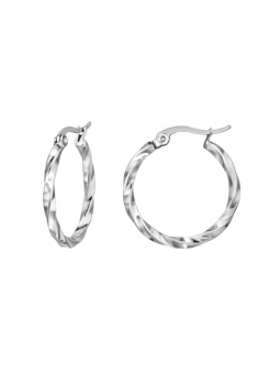 Curved Wire Stainless Steel Hoops with French Lock