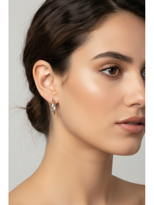 Stainless Steel Huggie Hoops