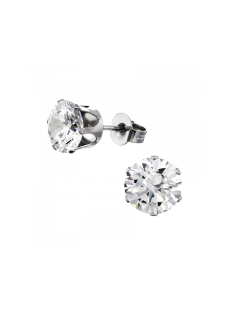 Pendientes de Botón con Circonita Cúbica