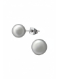 Synthetic Pearl 8mm High Polish Surgical Steel Ear Studs