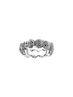 Bague Silver Midnight Rose